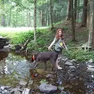 Love hiking with his sister!!